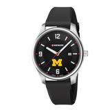 Women's Wenger by Swiss Army Black Michigan Wolverines City Active Silicone Bracelet Watch