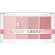 HYPOAllergenic Teint Make-up Highlighter Highlight & Blush Kit Nr. 01