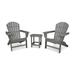 POLYWOOD South Beach Adirondack Chair 3-Piece Set