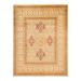 Overton Hand Knotted Wool Vintage Inspired Traditional Mogul Ivory Area Rug - 8' 3" x 10' 8"