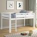 Twin Wood Loft Bed Low Loft Beds for Kids with Ladder,Twin