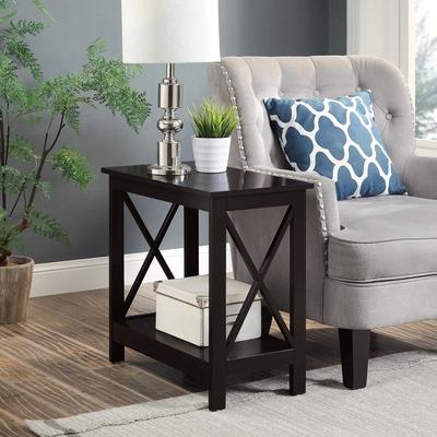 Convenience Concepts Oxford Chairside End Table with Shelf