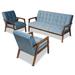 Carson Carrington Brovalla Mid-century Modern Upholstered 3-piece Living Room Set