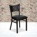 Coffee Back Metal Restaurant Chair - 17.25"W x 20"D x 33.25"H - 17.25"W x 20"D x 33.25"H