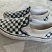 Vans Shoes | Black Checkered Slip On Vans | Color: Black/White | Size: 8
