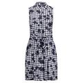 Tommy Hilfiger Women's Hillary Dress Ns Knee-Length Floral Not Applicable Sleeveless Dress, Blue (Trophy Floral Overprint Gingham Prt/na 390), 12