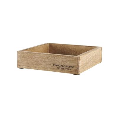 BUTLERS - STANDARD SUPPLY Holzkasten quadratisch L 20 x B 20cm Körbe & Aufbewahrung 1 ct