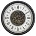 Classic Chic Clock with Gears Black and White Wall Clock - Yosemite Home Décor 5140030