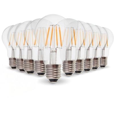 Los mit 10 LED-Lampen E27 6W Filament Gl. 54W warmweiß 2700K Image