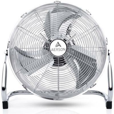 Aerson - Bodenventilator 30cm Chrom Windmaschine 45W Tischventilator Ventilator Standventilator Image