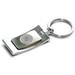 Silver South Carolina Gamecocks Curve Key Ring