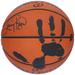 Larry Bird Boston Celtics Autographed Spalding Indoor/Outdoor Basketball with Black Acrylic Hand Print