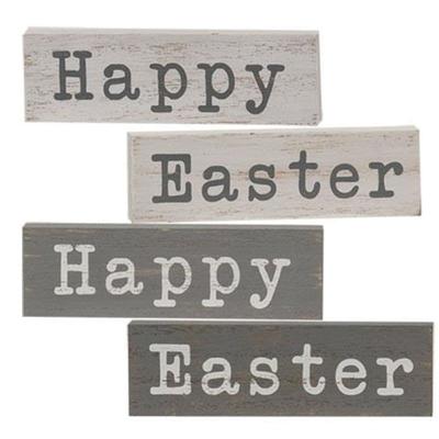 Happy Easter Duo Mini Block 4 Asstd. - 0.50"W x 5"L x 1.50"H