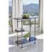 LaGrande Black Nickel and Black Oak Bar Unit with Stemware rack