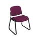 Deluxe Sled Base Armless Chair with Designer Plastic Shell