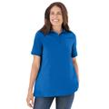 Plus Size Women's Perfect Short-Sleeve Polo Shirt by Woman Within in Bright Cobalt (Size 6X)