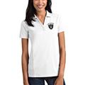 Women's Antigua White Las Vegas Raiders Team Tribute Polo