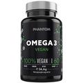 Phantom Supplements Omega 3 I Kapseln I Immun-Booster I Vegan (40 Portionen)