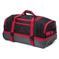 Wheeled Roller Travel Duffel Wheely Bag Hand Luggage Wheeled Trolley Holdall Duffle Carry Bag with Wheels Lightweight Overnight Trolley Bag (30 Inches, Red)