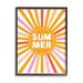 Stupell Industries Bold Summer Playful Rainbow Sun Rays - Textual Art Wood in Brown | 14 H x 11 W x 1.5 D in | Wayfair ae-607_fr_11x14