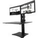 Victor Technology Multi Screen Desktop Mount for 20" - 27" Screens Computer Mount Holds up to 22 lbs in Black | 7 H x 30.7 W in | Wayfair DC350