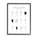 Stupell Industries Beer Beverage Guide Modern Minimal Black White Chart - Graphic Art Wood in Brown | 30 H x 24 W x 1.5 D in | Wayfair