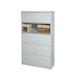 Rebrilliant Pandora 4 Drawer Vertical Filing Cabinet Metal in Gray | 64 H x 42 W x 18 D in | Wayfair SN12LG5-7T