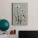 Andover Mills™ Bouquet of Grace Bird II - Wrapped Canvas Print Canvas, Solid Wood in Black/Gray/Green | 18 H x 12 W x 1 D in | Wayfair