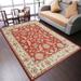 Red 96 x 0.75 in Area Rug - Canora Grey Sanna Oriental Handmade Tufted Wool Area Rug Wool | 96 W x 0.75 D in | Wayfair