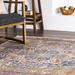 Blue/Navy 120 x 0.31 in Area Rug - Langley Street® Windmere Oriental Medallion Area Rug in Rust/Brick/Navy Polyester | 120 W x 0.31 D in | Wayfair