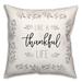 August Grove® Olana Live a Thankful Life Square Pillow Cover & Insert Polyester/Polyfill blend | 20 H x 20 W x 1.5 D in | Wayfair