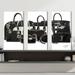 Rosdorf Park Bag Goals by Jodi - 3 Piece Wrapped Canvas Painting Print Set Canvas in White | 24 H x 36 W x 0.75 D in | Wayfair