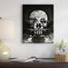 East Urban Home Abstract Wall Art Home Decor - Room Skull Black & White by Ali Gulec Canvas in Black/White | 10 H x 8 W in | Wayfair