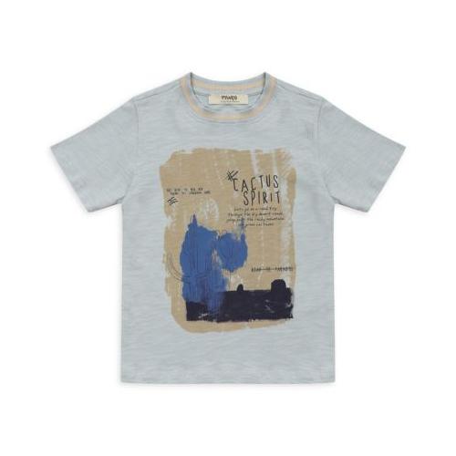 T-Shirt - mit Kakteendruck - blau Jungen Kinder