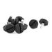 Furniture Glide Leveling Foot M6x15mm Adjustable Threaded Screw 10 Pcs - Black,Silver Tone - 0.8" x 0.83"(L*Max.D)