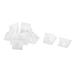 Furniture Accessory Plastic Corner Angle Fixing Support Bracket 10pcs - White - 13 x 13 x 9mm/0.5" x 0.5" x 0.4"(L*W*H)