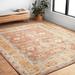Alexander Home Transitional Terracotta Mosaic Hand-Hooked 100% Wool Rug
