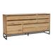 Aurelle Home Brown Natural Industrial Farmhouse Oak Sideboard