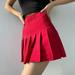 Women Girls Short High Waist Pleated Skater Tennis Skirt