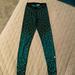 Nike Pants & Jumpsuits | Leggings Yoga Pants Black/ Turquoise Animal Print | Color: Black/Blue | Size: Xs