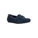 Extra Wide Width Women's Scout Slip On by Bella Vita in Navy Suede Leather (Size 11 WW)