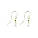 Belk & Co Drop Bead With 6-6.5 Millimeter White Pearl Earrings In 10K Yellow Gold