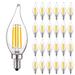 Luxrite 5 Watt (60 Watt Equivalent), CA11 LED, Dimmable Light Bulb, E12/Candelabra Base | 4.1 H x 1.3 W in | Wayfair LR21599-24PK