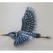 Rosecliff Heights Metal Blue Heron In Flight Wall Decor Metal in Blue/Gray | 27.9 H x 42.5 W x 5.5 D in | Wayfair 3AA58C5AC95749F0B5A45B1AA6C8AA0B