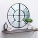 Latitude Run® Circular Window Venetian Distressed Accent Wall Mirror Metal | 31.5 H x 31.5 W x 1.18 D in | Wayfair EBC25FBB77834FE5A8926E24BDD314D5