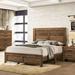 Furniture of America Loa Rustic Light Walnut Wood Panel Bed