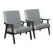 Balf Contemporary Faux Leather Padded Accent Chair by Furniture of America (Set of 2)