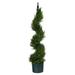 3' Cypress Spiral Topiary Artificial Tree - 6"