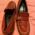 Coach Shoes | Coach Red Leather Loafers | Color: Red | Size: 6.5