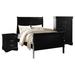 Lark Manor™ Engstrom Sleigh 3 Piece Bedroom Set Wood in Black | Twin | Wayfair 8094B5E7F69F4E4B93C81D6B495EE9F0